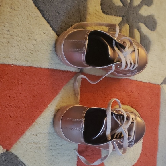 Converse All Star Metallic Rose Leather Sneakers - Picture 3 of 6